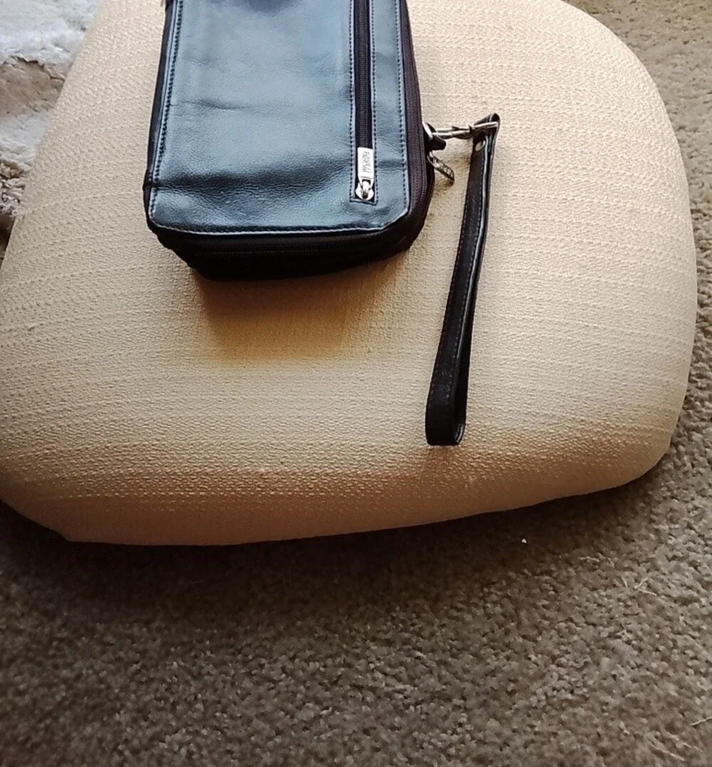 Wilson's Leather Wrist Crossbody Organizer Bag - Black